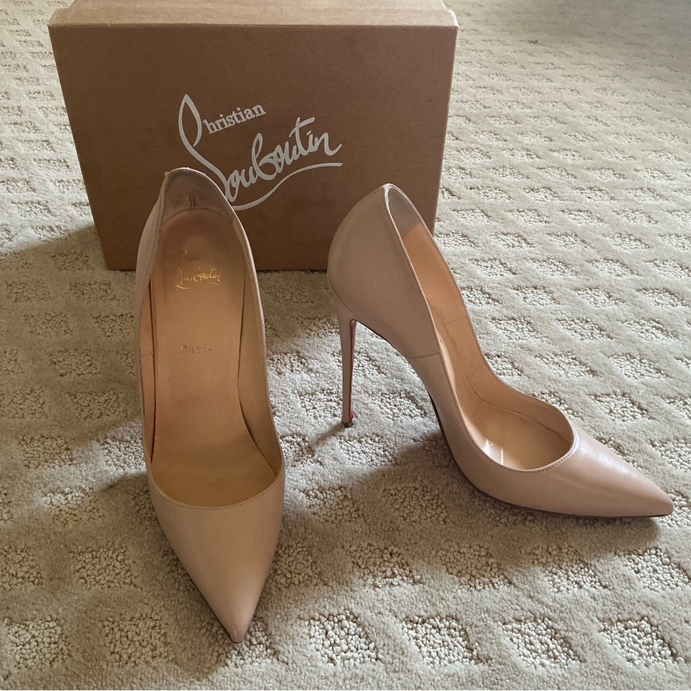 Christian Louboutin So Kate 120 Nude Nappa Kid, 41
